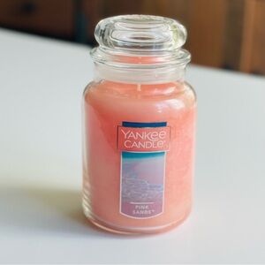 NEW Yankee Candle 22oz candle jar in Pink Sands